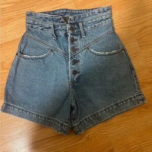 Abercrombie & Fitch Natural Rise Denim Jean Short